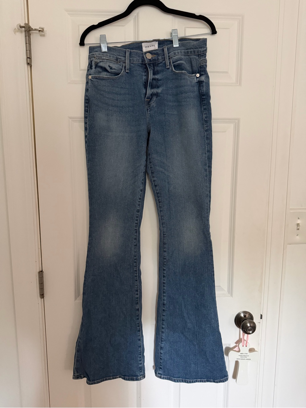 Frame Denim Medium Blue Flare Jeans